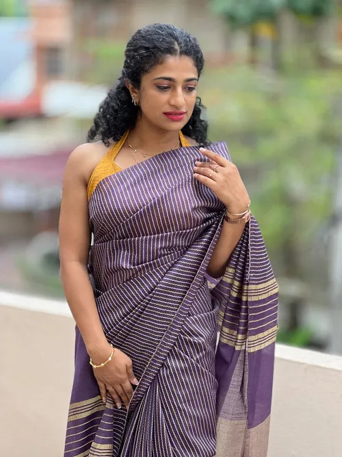 Elegant Kota Silk Saree with Bold Zig Zag Print